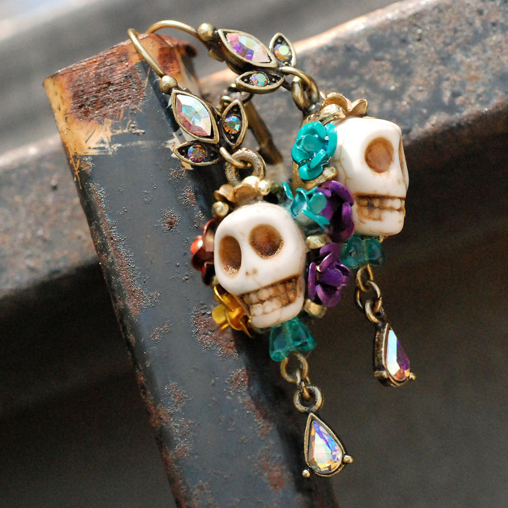 Day of the Dead Sugar Skull Earrings