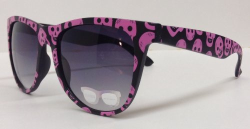 Ed Hardy EHT902 Sunglasses EHT-902 Black Skulls & Roses Frame