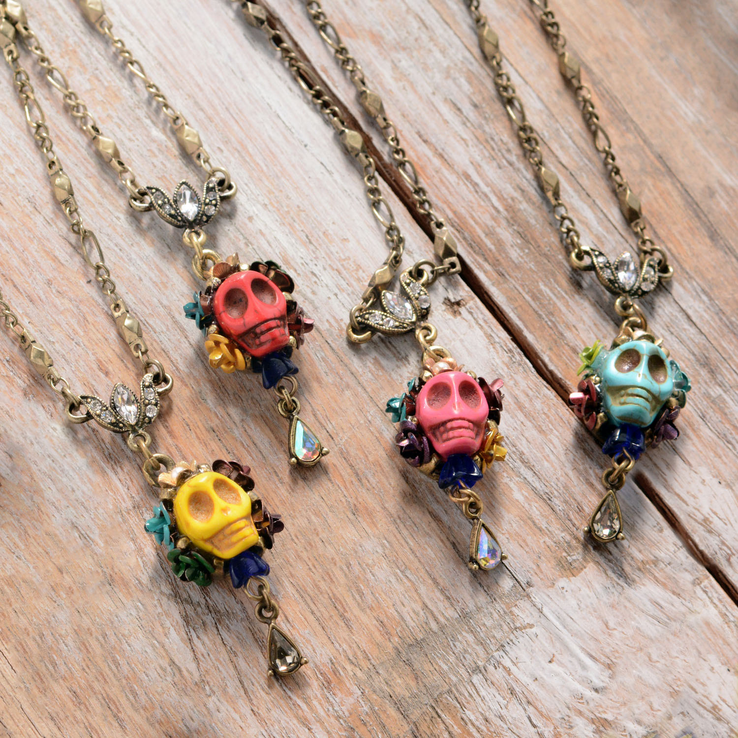 Day of the Dead Calavera Skull Necklace