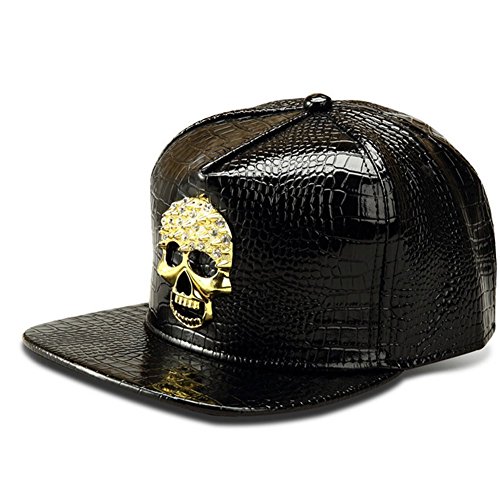 LEEYA NYU13 The New Crocodile Baseball caps Skull Tide brand flat-brim